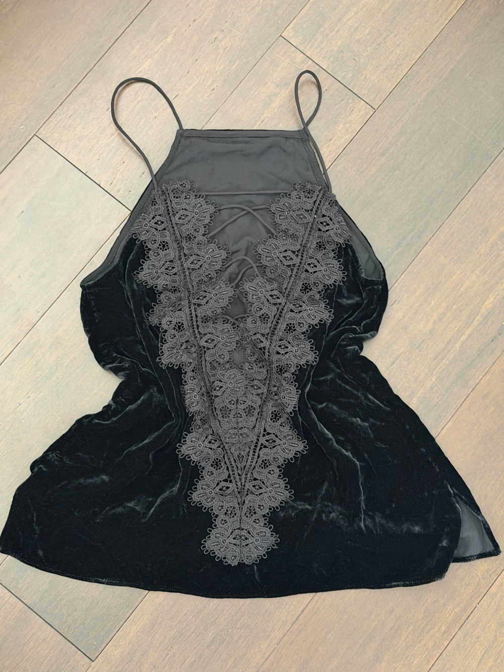 CAMI NYC velvet top camisole